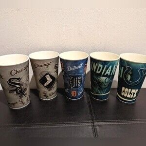 3d hologram plastic cups Chicago White Sox Detroit Tigers Indianapolis Colts
